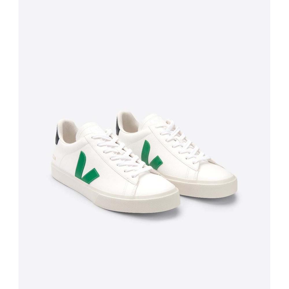 Veja CAMPO CHROMEFREE Men's Low Tops Sneakers White/Black | NZ 204JPQ